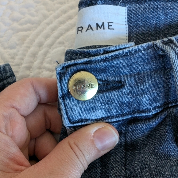 Frame Le High Straight Jeans Classic Blue Wash Sz 30 - Picture 3 of 7